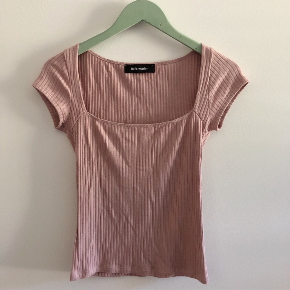 Reformation Bardot top